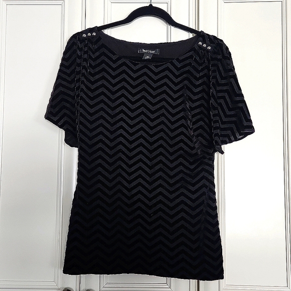 WHBM | Herringbone Stretch Top - Picture 1 of 6
